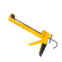 Пистолет для герметика 310 мл., стальной, полукорпусный, желтый, "Maximum" (Максимум) МХ 46535