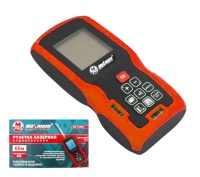 Рулетка лазерная (дальномер) 60 м, аккумулятор, красный луч, «Maximum» MX 12868