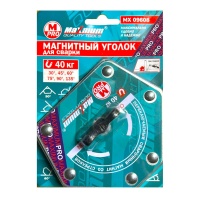 магнитный уголок для сварки с переключателем 22 кг, шестиугольник, "maximum" mx 09608 оптом